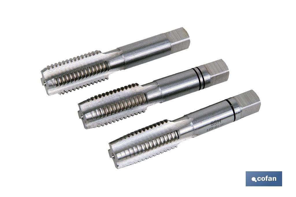 SET 3 MACHOS MANUALES - M16 X 2.00 mm