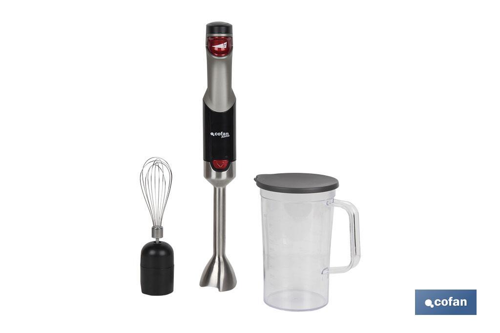 BATIDORA DE MANO ELECTRICA CON ACCESORIO BATIDOR Y VASO MEZCLADOR  800W