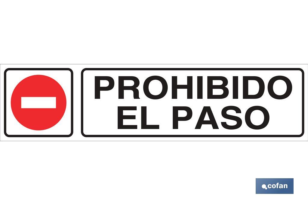 SEÑAL GLASSPACK ADHESIVA 175X45MM. (PACK: 1 UDS)