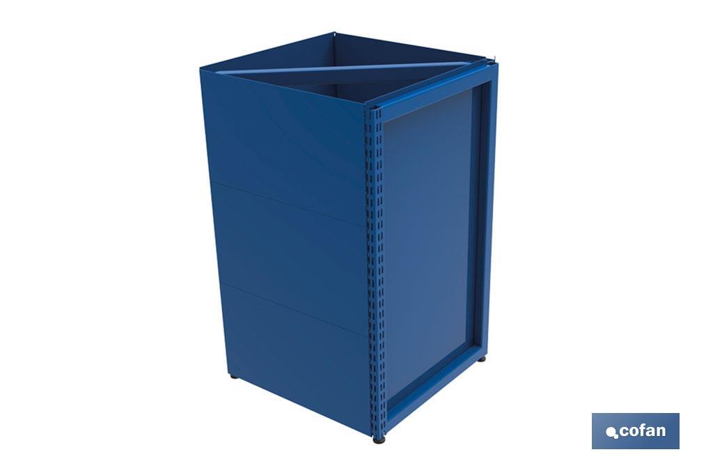 MARCO ALTO MOSTRADOR TRIPLE PARA RINCÓN 90º  525 X 525 X 1060 MM (PACK: 1 UDS)