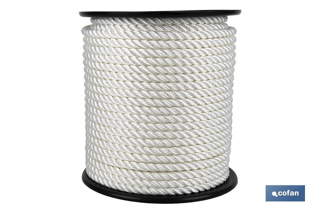 CARRETE CABO DE AMARRE 16 MM 100 M BLANCO (PACK: 1 UDS)