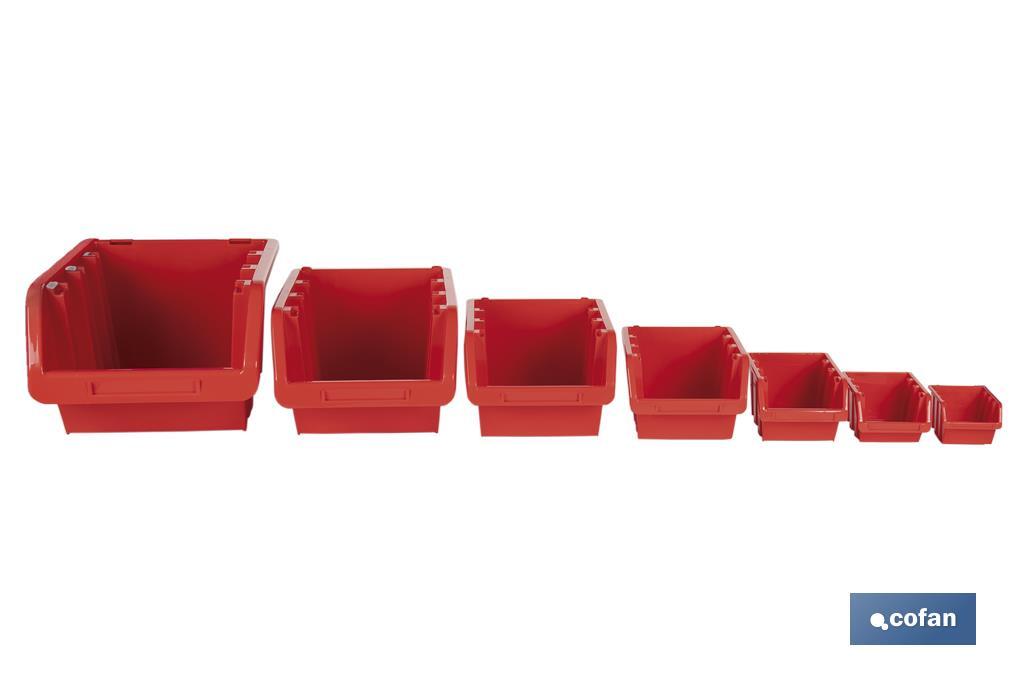 GAVETA ROJA 390 X 240 X 180 MM (PACK: 1 UDS)