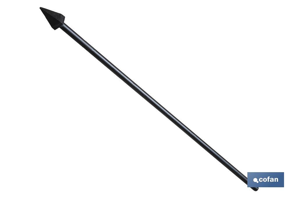 PLANTADOR CUADRADO 45 X 45 X 1230 MM CON MANGO METÁLICO 1760 G (PACK: 1 UDS)