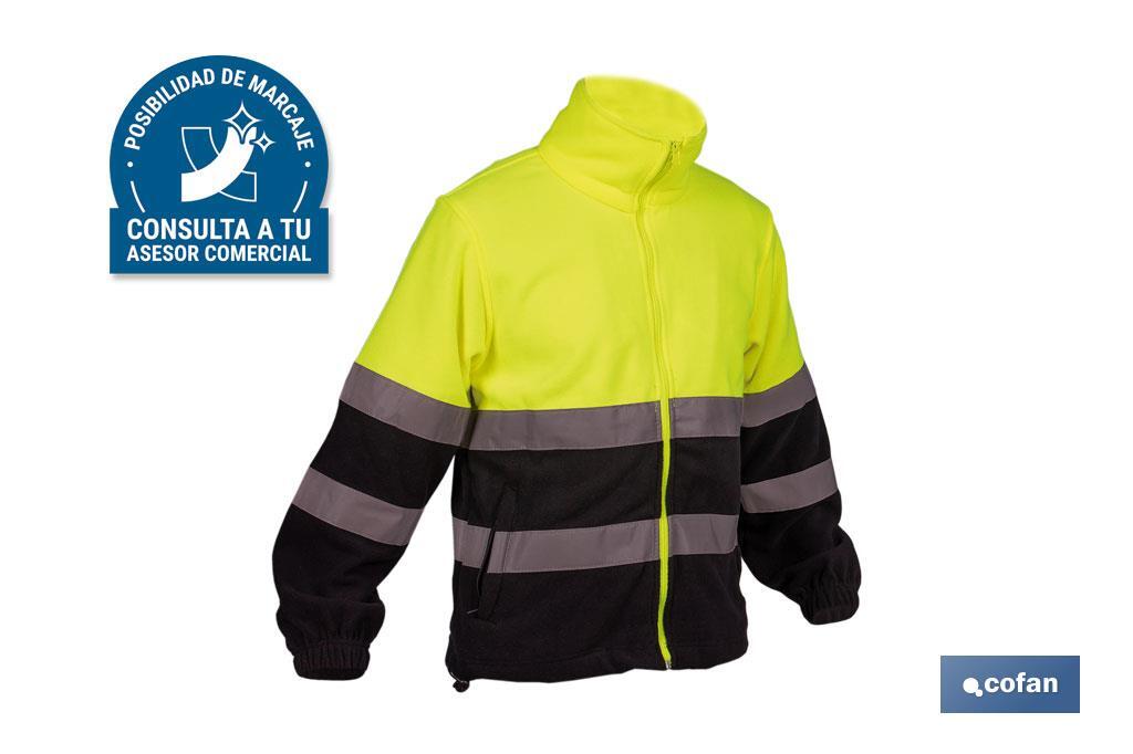 FORRO POLAR DE ALTA VISIBILIDAD MODELO ALTAIR AMARILLO Y AZUL TALLA S (PACK: 1 UDS)