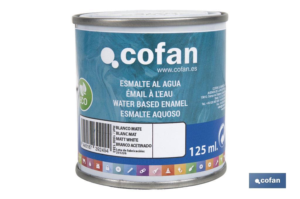 ESMALTE AL AGUA (125 ML) BLANCO MATE (PACK: 1 UDS)