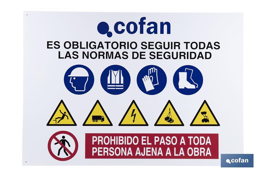 CARTEL OBRA GLASSPACK 1000X700MM (PACK: 1 UDS)
