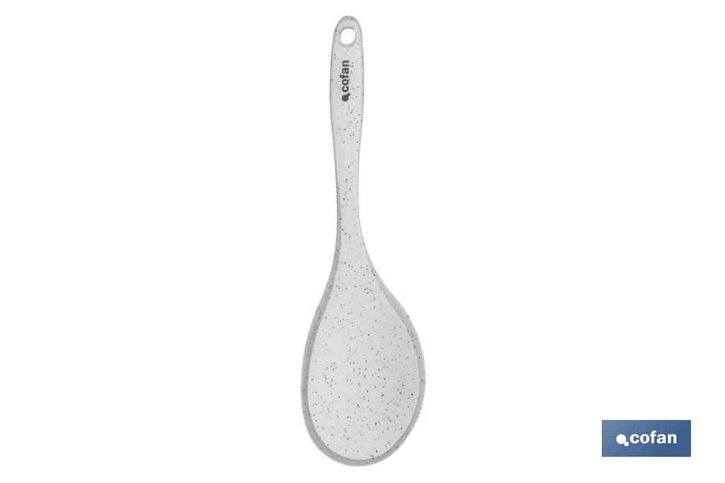 CUCHARA DE COCINA DE SILICONA BLANCA MODELO BACH 30 CM (PACK: 1 UDS)