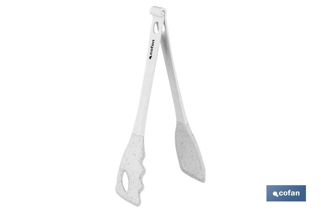 PINZAS DE NYLON Y SILICONA BLANCA MODELO BACH 28 CM (PACK: 1 UDS)