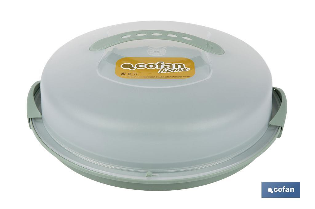TARTERA REDONDA VERDE OPACA PAVLOVA CON ASAS Ø34,5 X 11 CM venta unitaria (PACK: 1 UDS)