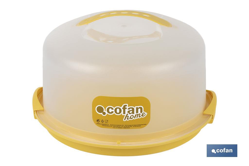 TARTERA REDONDA AMARILLA OPACA PAVLOVA CON ASAS Ø34,5 X 18,5 CM venta unitaria (PACK: 1 UDS)