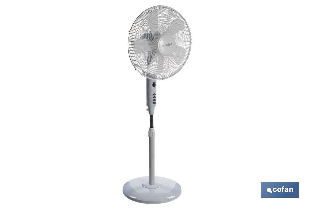 VENTILADOR 5 PALAS TEMPORIZADOR 55 W BLANCO (PACK: 1 UDS)