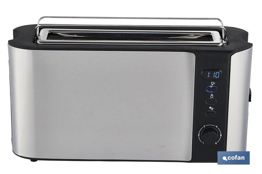TOSTADOR 1 RANURA ACERO/NEGRO PANTALLA DIGITAL 38 X13 X 19.5 CM (PACK: 1 UDS)