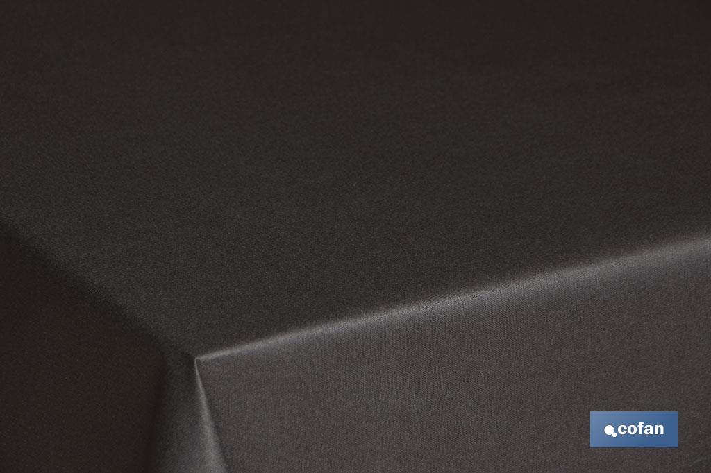MANTEL ANTIMANCHAS RESINADO CONFECCIONADO 1,40 x 1,80mt 50% ALG 50% POL.NEGRO (PACK: 1 UDS)