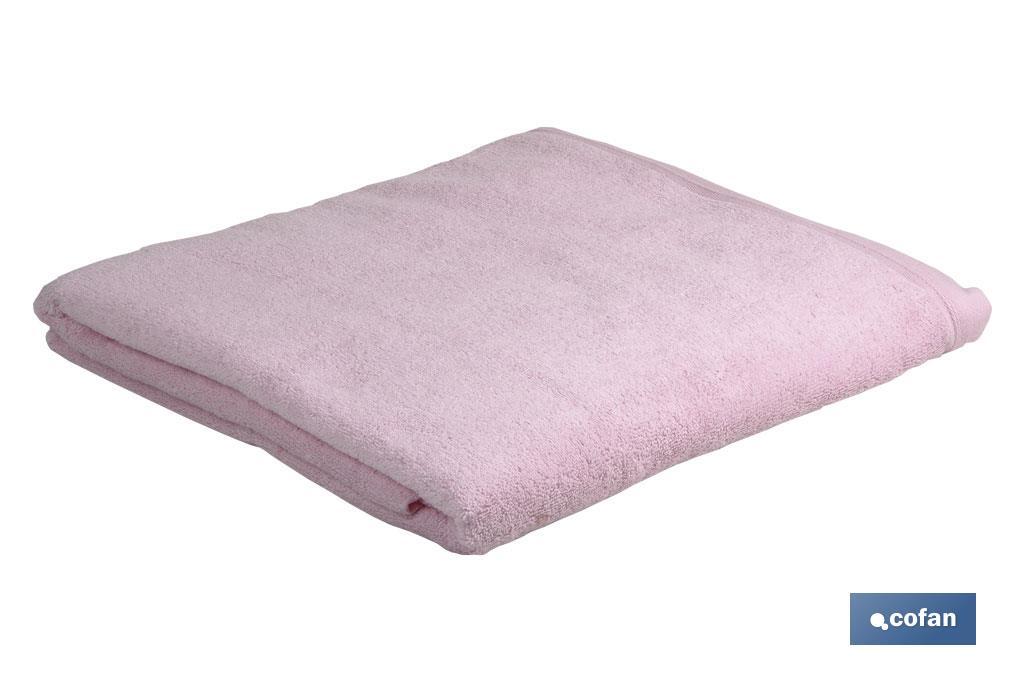 TOALLA TOCADOR ROSA CLARO GR580/M2 MODELO FLOR 30X50 (PACK: 1 UDS)