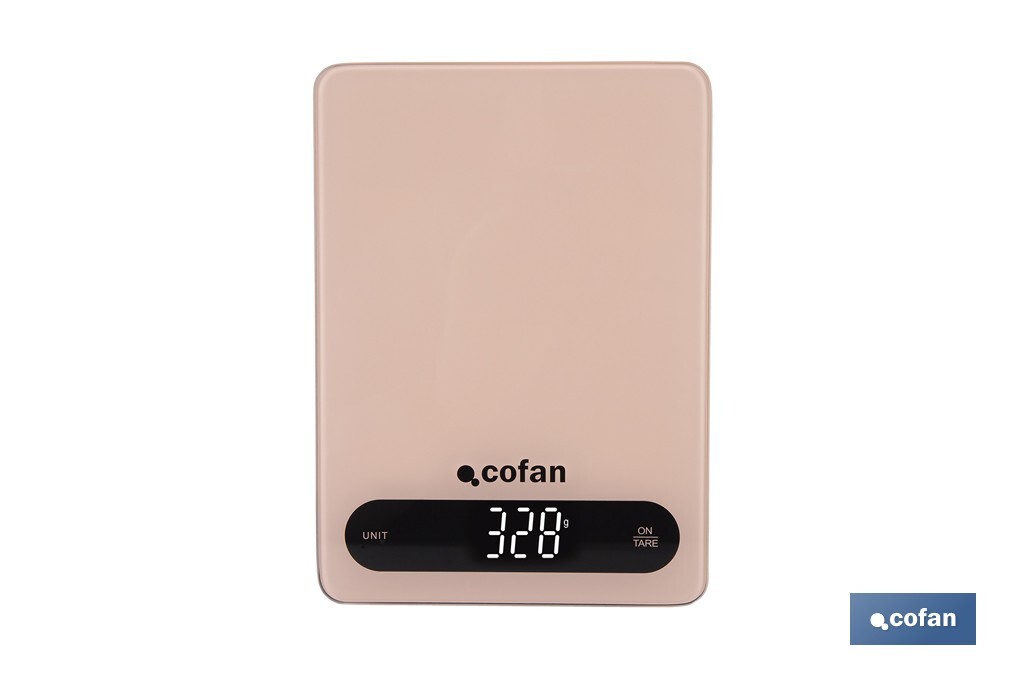 BÁSCULA DE COCINA DIGITAL 10 KG COLOR NARANJA NUDE (PACK: 1 UDS)