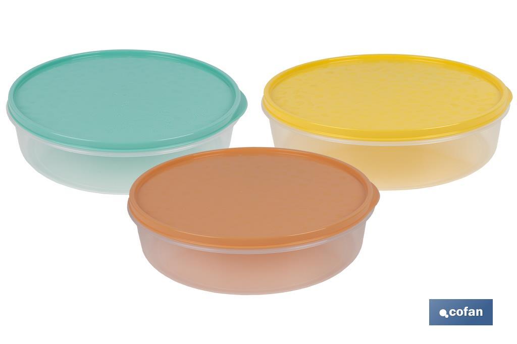 FIAMBRERA TORTILLA REDONDA NARANJA  24.5X6.5cm venta unitaria (PACK: 1 UDS)
