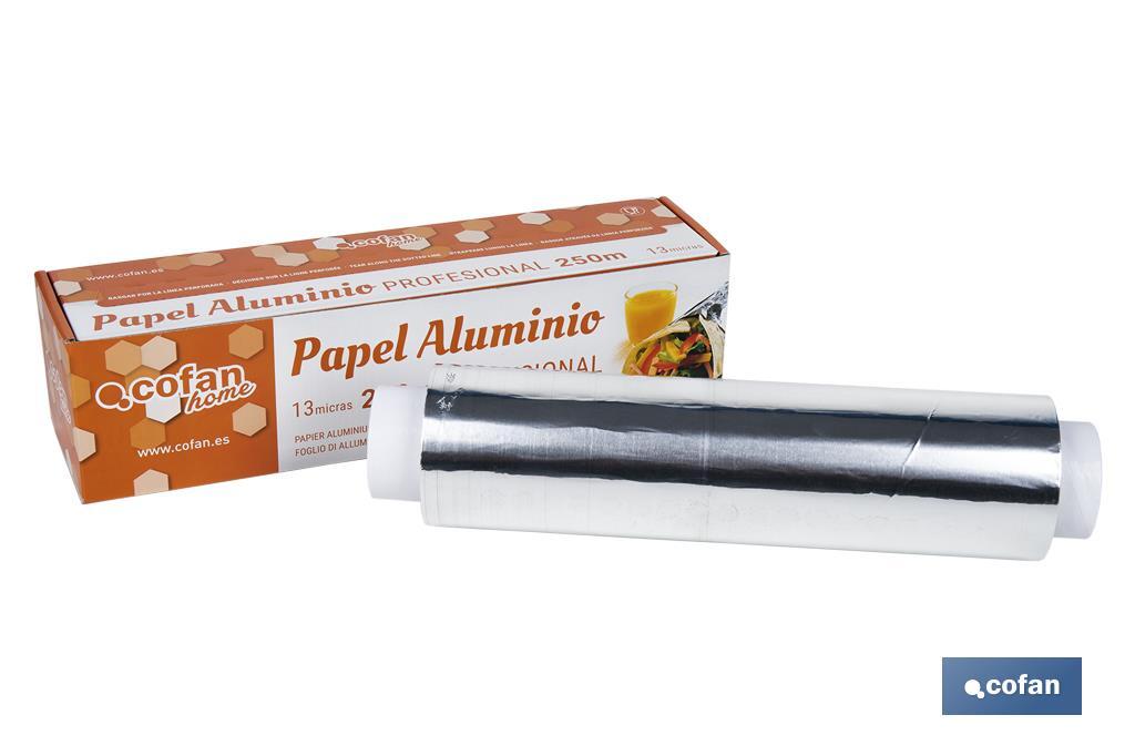 PAPEL ALUMINIO PROFESIONAL 13 MICRAS 2KG (PACK: 1 UDS)