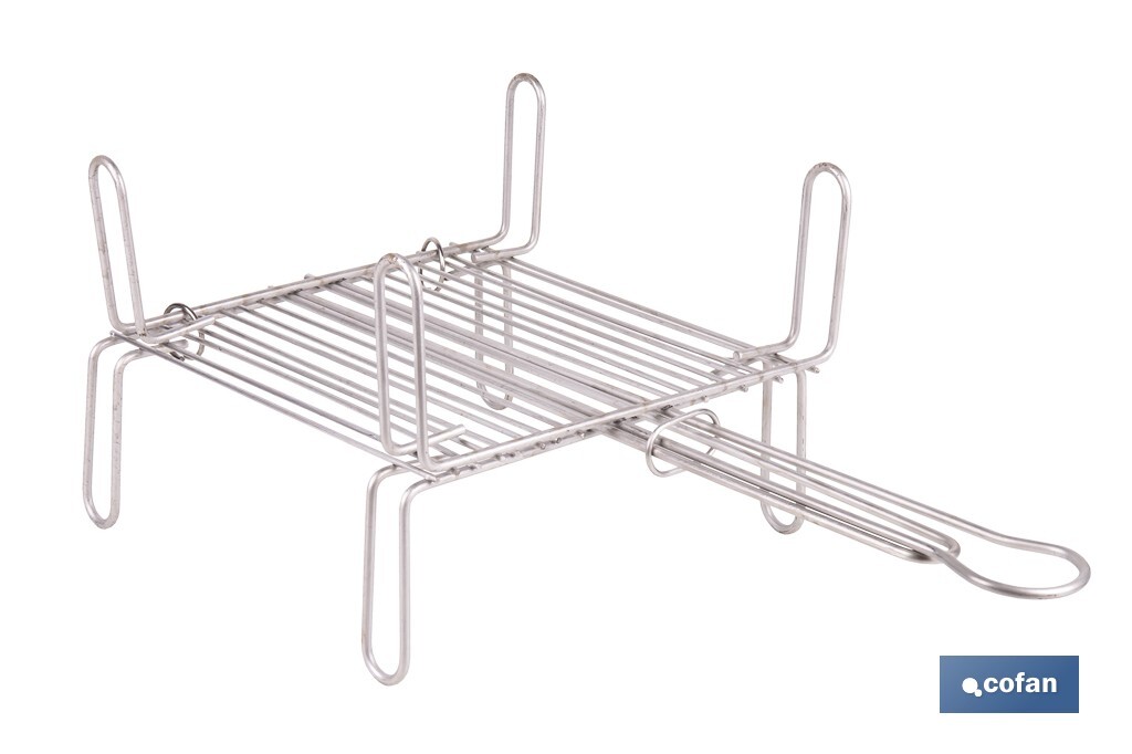 PARRILLA DOBLE INOX 250 X 250MM (PACK: 1 UDS)