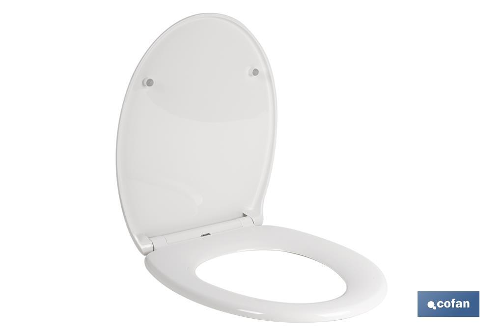 TAPA WC  FORMA OVAL LIBERACIÓN RAPIDA 44.9 X 37.5 CM (PACK: 1 UDS)