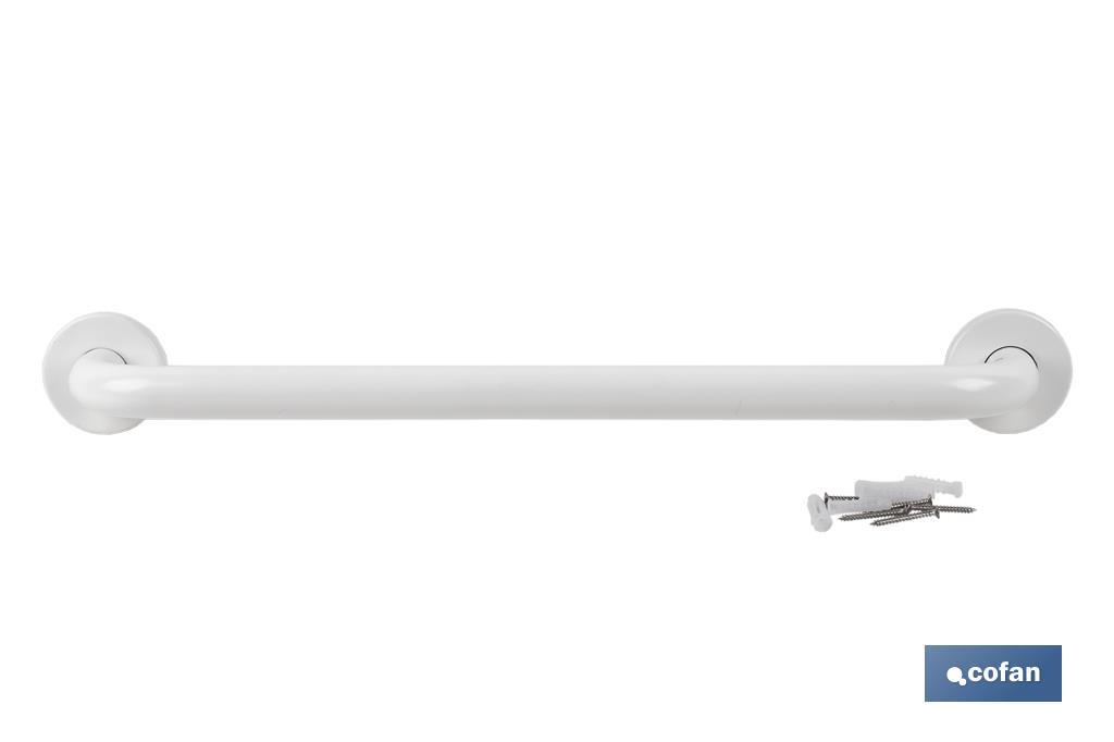 BARRA DE APOYO RECTA BLANCA (40 X 2.5 CM (PACK: 1 UDS)
