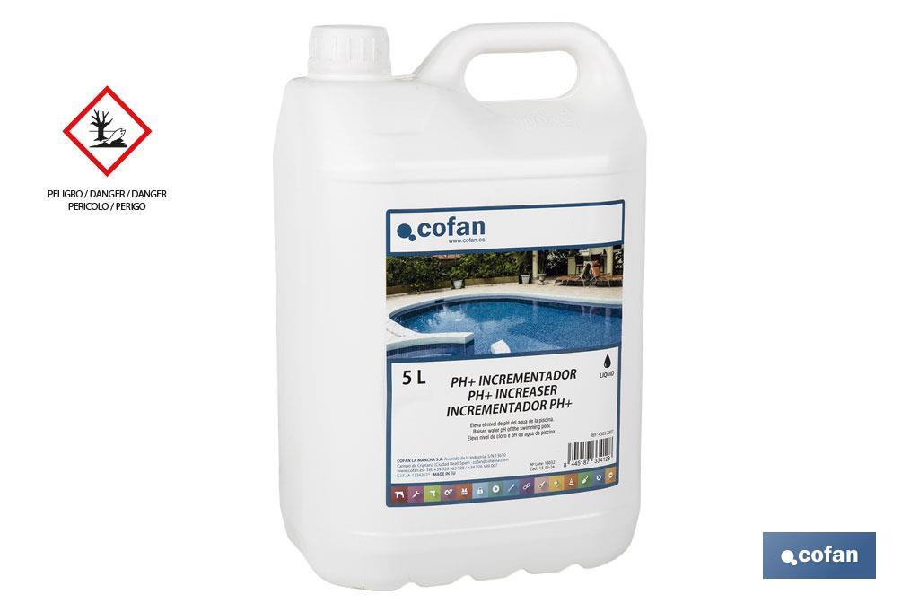 INCREMENTADOR PH LIQUIDO 5 L COFAN (PACK: 1 UDS)