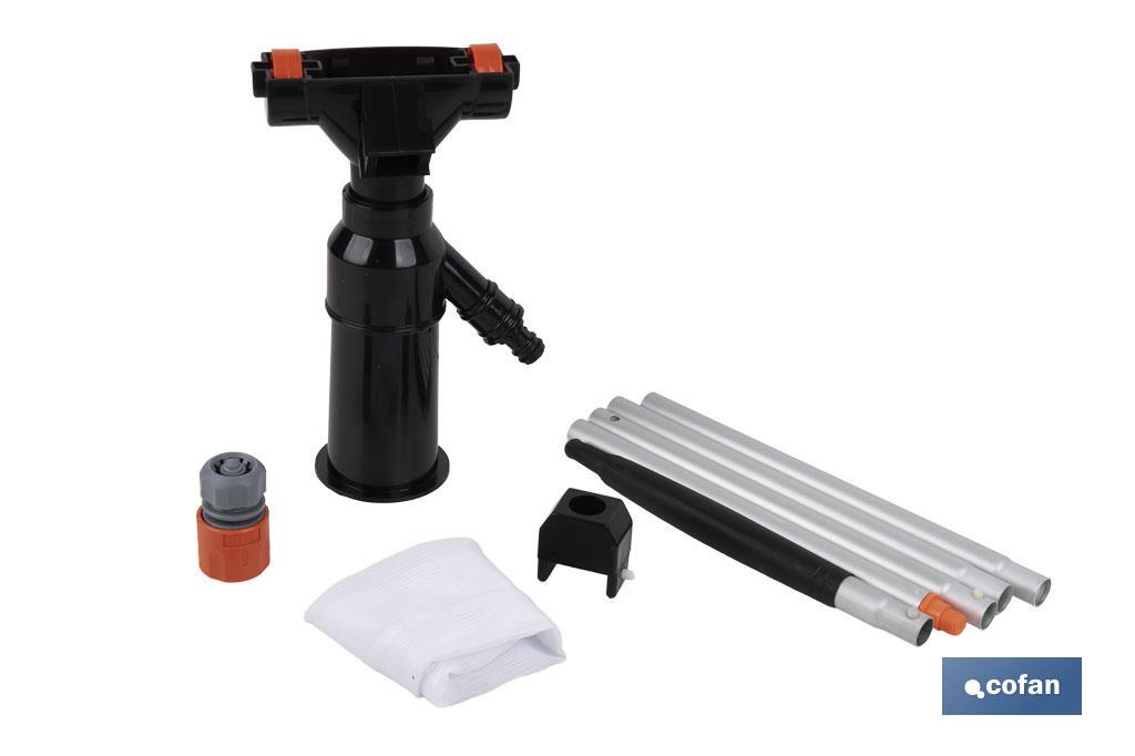 ASPIRADOR PARA PISCINA CON PÉRTIGA 120 CM 230 X 135 MM (PACK: 1 UDS)