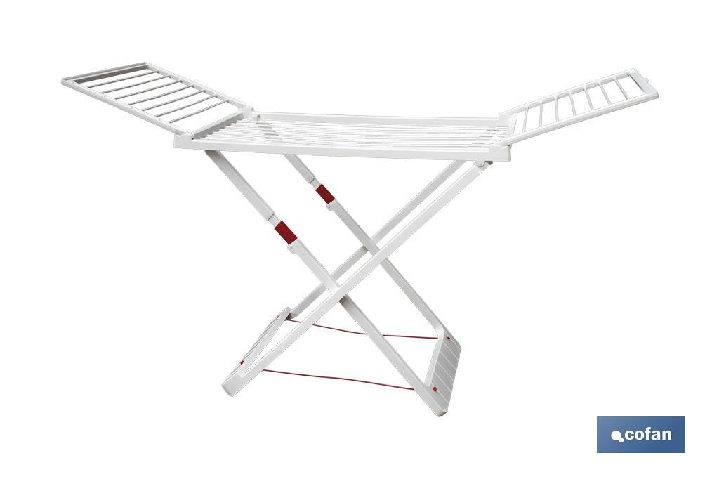 TENDEDERO EN RESINA BLANCO 20M DE TENDIDO 181 X 109X 55 CM (PACK: 1 UDS)
