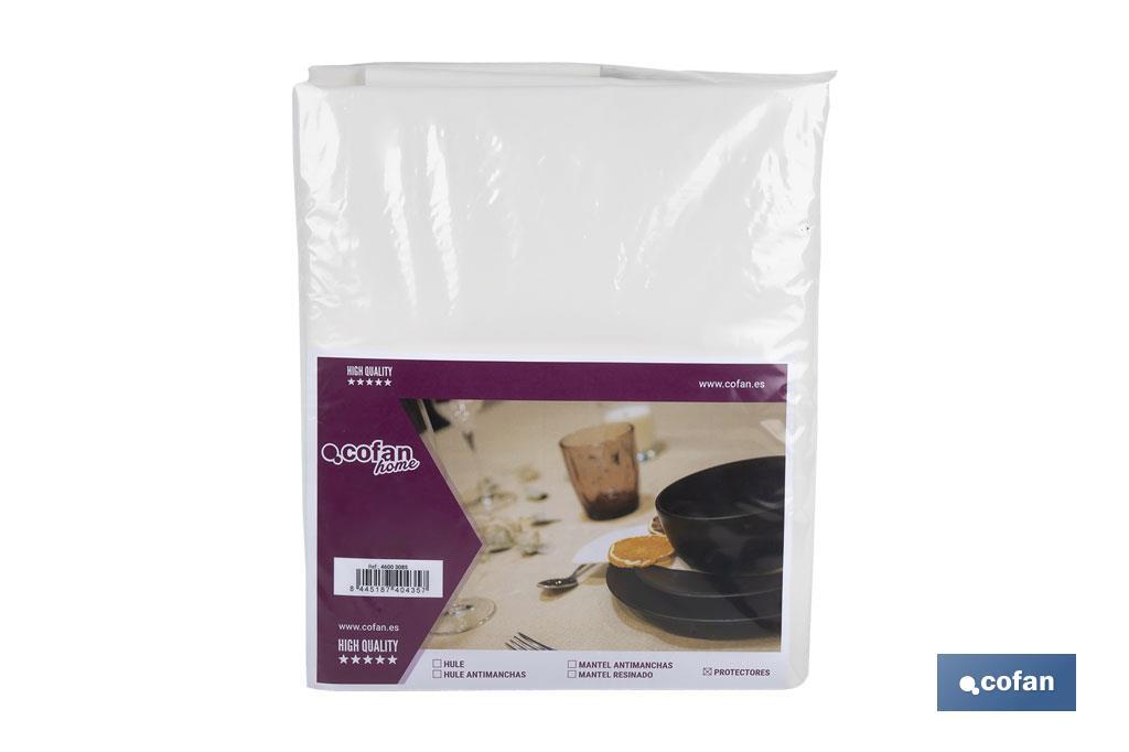 PROTECTOR DE MESA  1.5 BLANCO 1.40 X 1,40 M (PACK: 1 UDS)
