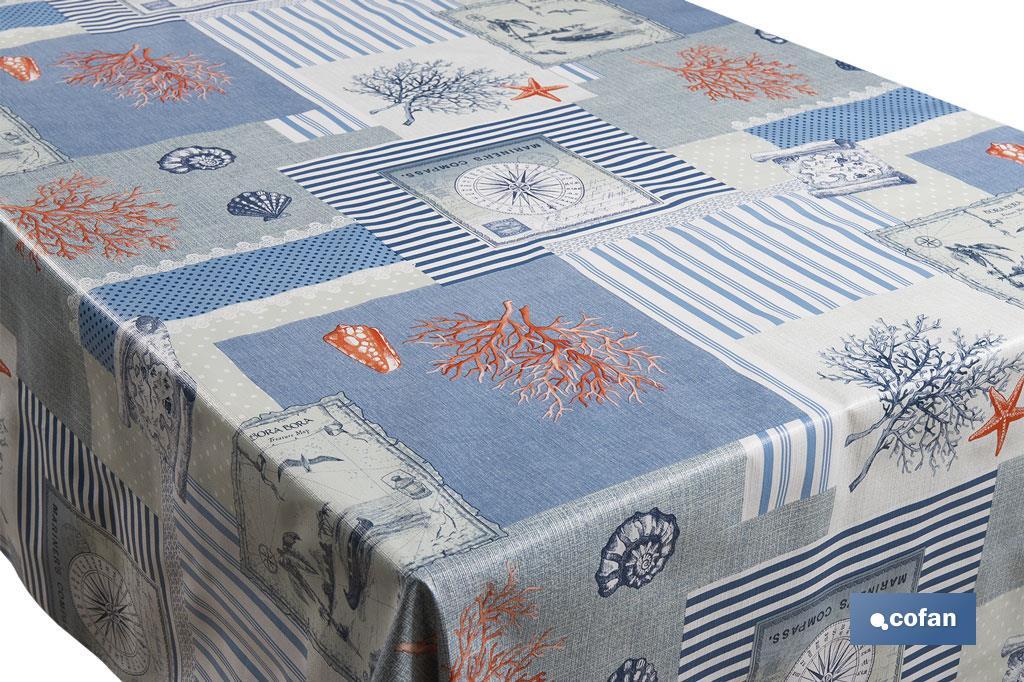 ROLLO DE HULE DISEÑO MARINA 1.40 X 25 M (PACK: 1 UDS)