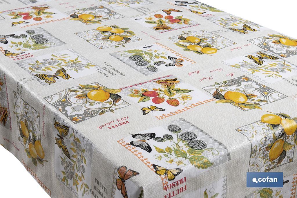 ROLLO DE HULE DISEÑO LIMONES 1.40 X 25 M (PACK: 1 UDS)