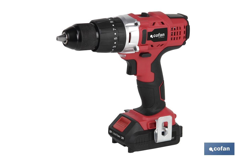 TALADRO PERCUTOR A BATERÍA LI-ION 20 V 1300 RPM 35 NM (PACK: 1 UDS)
