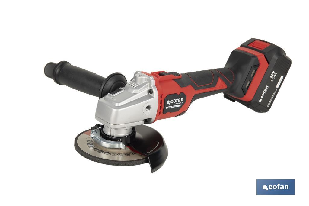 AMOLADORA A BATERÍA Li-ion 20 V 10.000 RPM - 115/125 MM (PACK: 1 UDS)