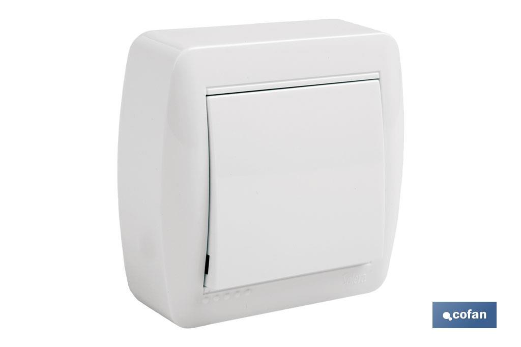 CONMUTADOR-INTERRUPTOR SUPERFICIE MODELO ATLANTIS 10A BLANCO (PACK: 1 UDS)