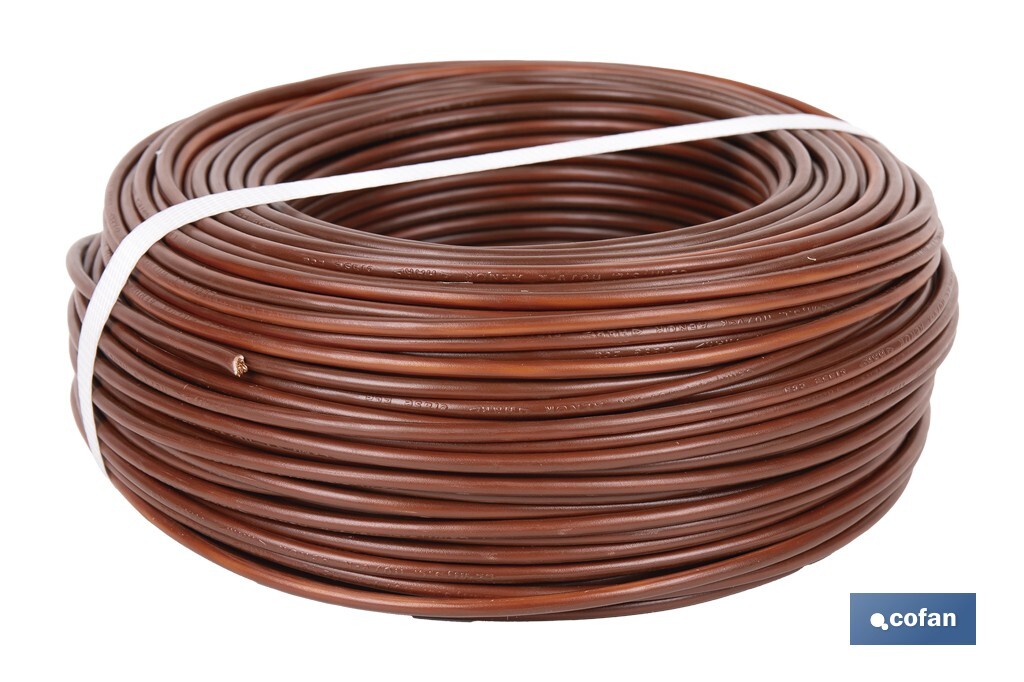 ROLLO CABLE H07V-K 1X4MM2 MARRÓN (100 M) (PACK: 1 UDS)