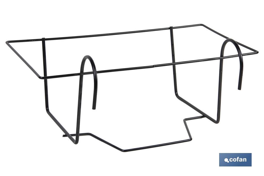 SOPORTE JARDINERA 90015522 AZAHAR NEGRO 60 X 22 X 15 CM (PACK: 1 UDS)