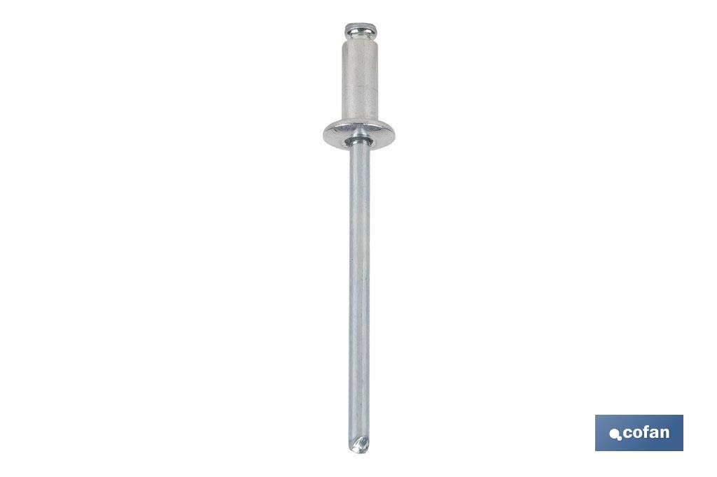 REMACHE ALUMINIO NORMAL 4.8 X 50 MM (PACK: 100 UDS)