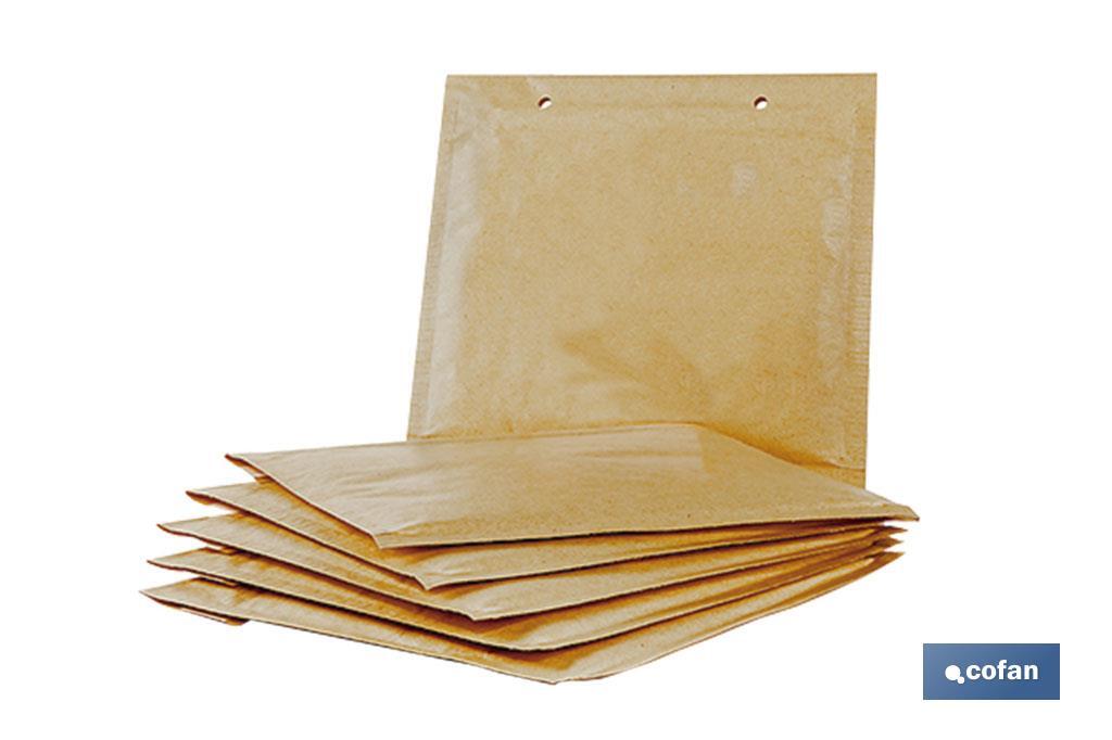 PACK DE 5 SOBRES KRAFT CON BURBUJA 250X350 MM (PACK: 1 UDS)