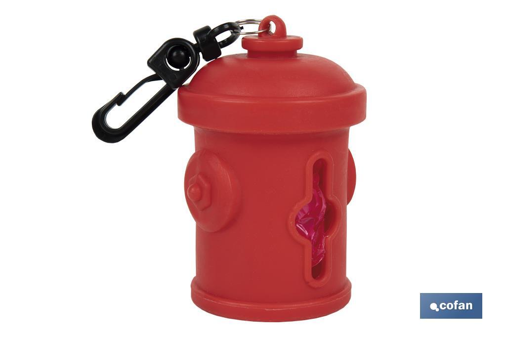 DISPENSADOR DE BOLSAS PARA MASCOTAS ROJO BRUNO 7,8X5CM (PACK: 1 UDS)