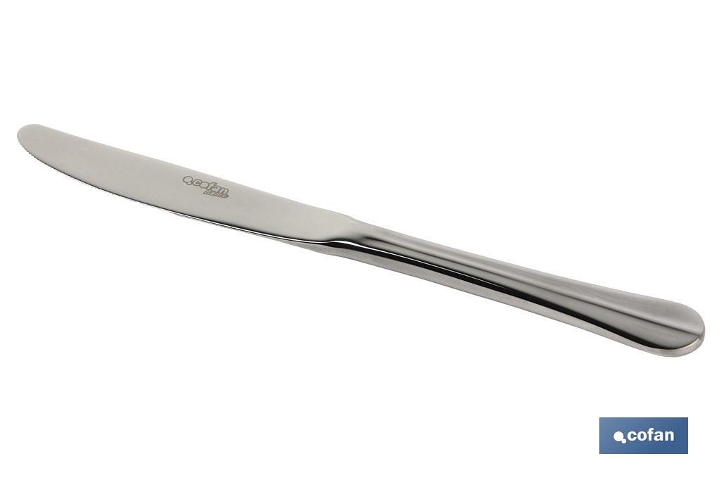 BL 2uds CUCHILLO DE MESA INOX C-18/0 MODELO BOLONIA 2 mm (PACK: 1 UDS)