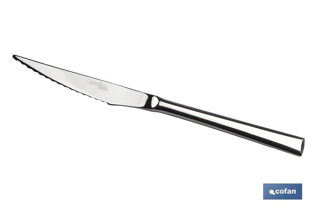 BL 2uds CUCHILLO DE CARNE INOX C-18/10 MODELO BARI 2,5 mm (PACK: 1 UDS)