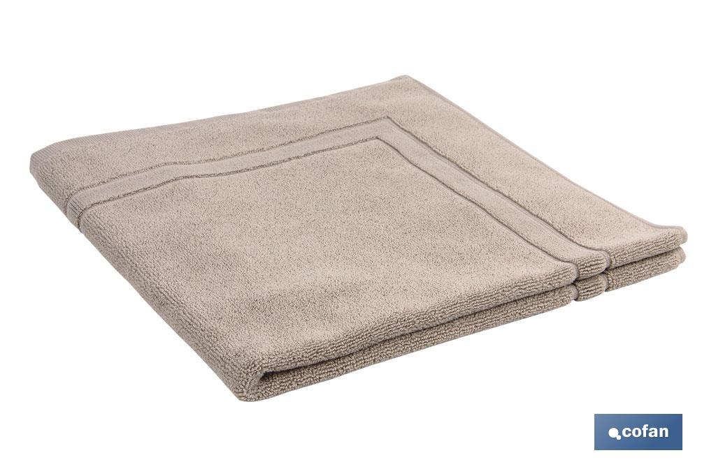 ALFOMBRA BAÑO BEIGE GR.1000 MODELO ABISINIA 60X60cm (PACK: 1 UDS)