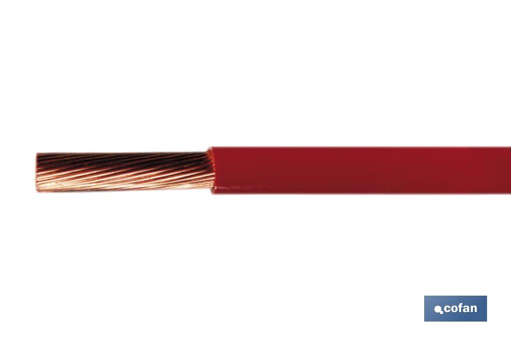 ROLLO CABLE H07V-K 1X1,5MM2 ROJO (100M) (PACK: 1 UDS)
