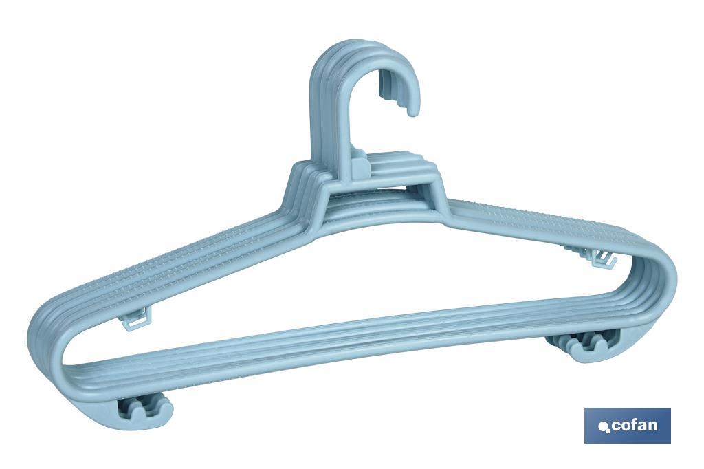 PACK DE 6 PERCHAS AZULES CLARO  38 X18 CM (PACK: 1 UDS)