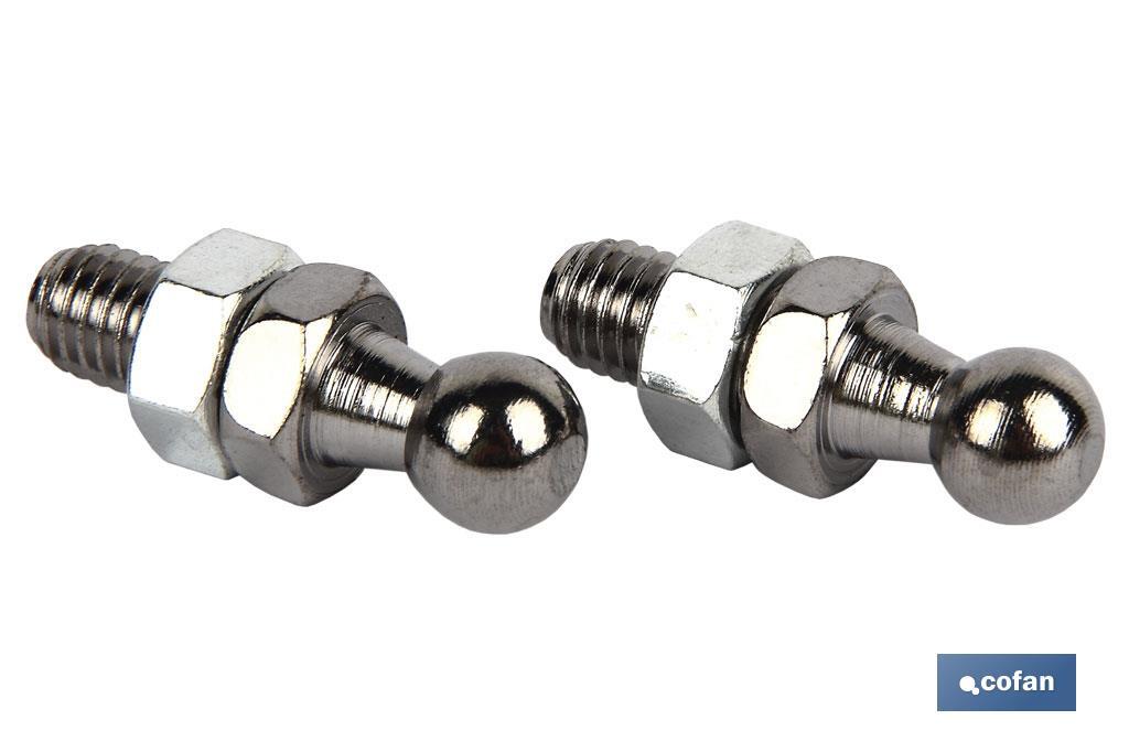 2 UDS ACCESORIO RÓTULA MACHO MUELLE NEUMÁTICO 8MM (PACK: 1 UDS)