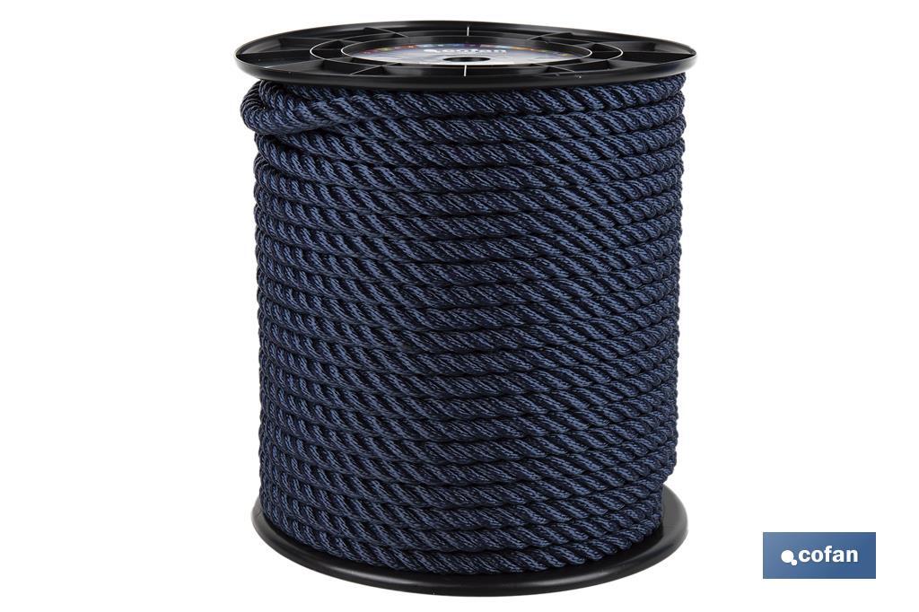 CARRETE CABO DE AMARRE 16 MM 100 M NAVY (PACK: 1 UDS)