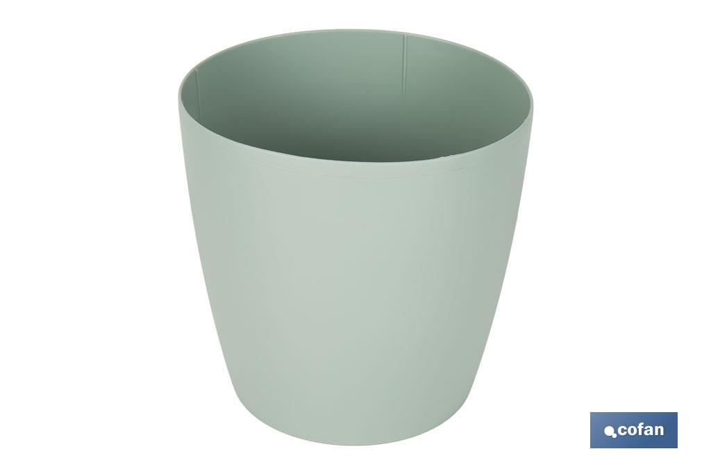MACETA CAMELIA COLOR VERDE TURQUESA 18X17.8cm venta unitaria (PACK: 1 UDS)