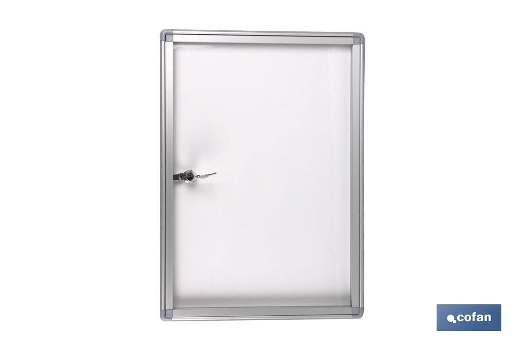 VITRINA PARA IMANES CON CIERRE (350X500MM) (PACK: 1 UDS)