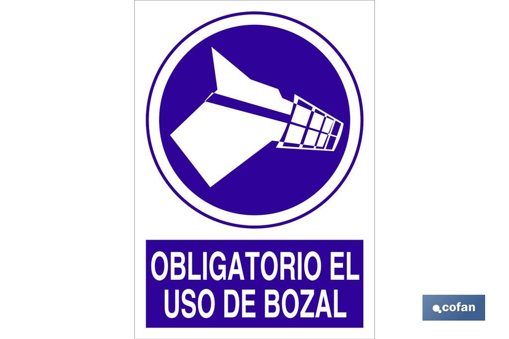 Obligatorio el uso de bozal