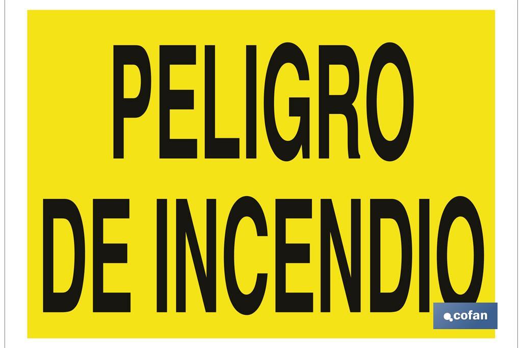 Peligro de incendio