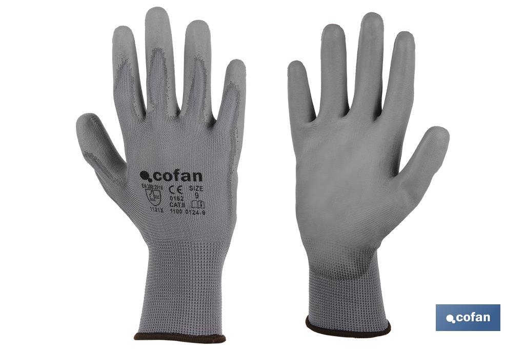 Guantes 100 % de nylon | Impregnados para mayor seguridad | Protección y confort | Flexibles y sin costuras